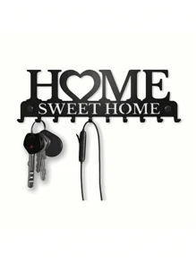 1 Pc Metal Hook Keychain Rack, Suitable For Front Door, Kitchen, Store, Office, Car, Vintage Decor,For Jewelry Making Crocheting Crafts Arts Backpack Decor,Luxury Handbag Accessory,Valentine's Day,Fashion Jewelry Accessories,Couples Birthday & Holiday Gifts,Suitable For Bag Charm Car Keys