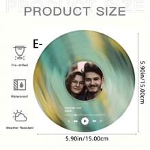 Graduation Season 1pc Vinyl Acrylic Record, Personalized Song & Photo Plaque, Couple, Family, Loved One, Unique Home Decor Gifts, Custom Music & Photo Decoration, Ideal For Valentine's Day, Mother's Day, Father's Day, Anniversary, Special Occasion - Acrylic-round - View 18