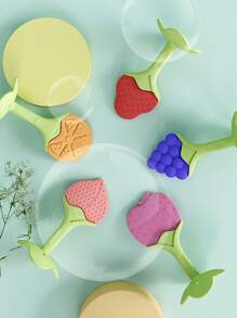 Giocattoli da dentizione per bambini a forma di frutta, ciucci in silicone adatti per neonati e bambini, regali (alcune parti possono essere casuali). Giocattoli da dentizione, regali di Ognissanti (stili casuali)