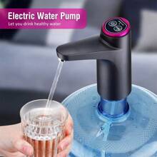 Automatic Water Dispenser, Electric Water Pump With Button Controls, USB Charging, Water Dispenser For Kitchen, Office And Outdoor, Wine Extractor, Hot - Black - View 2