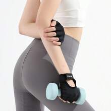 1 Paio di guanti sportivi mezze dita, modello 2025 nuovo, sottili, antiscivolo, ammortizzanti, adatti per ciclismo all aperto, fitness, allenamento sportivo, unisex, palestra, sport, esercizi domestici, guanti da palestra per donna, guanti da boxe, guanti da palestra per uomo