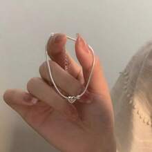 Heart Bead Bracelet For Women, Delicate & Minimalist Chain Design, Unique Niche Product, Suitable As Birthday Gift For Girlfriend