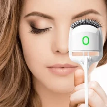 Heated Eyelash Curler Rechargeable USB Electric Mini Lash Curler New In Box - White - View 2