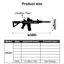 1 件定制双酷突击步枪墙饰、冲锋枪标志、复古风格金属机枪装饰、枪械爱好者铁板 - 个性化名称、文字内容 - Gunlover 定制装饰、第二修正案礼品枪军事艺术礼物生日毕业、多功能、耐用、装饰性、可重复使用、精致、时尚、高品质、色彩鲜艳、现代、定制、个性化、独特、适合他的理想礼物、适合她的理想礼物、男朋友、爸爸、女朋友、妈妈、家人、朋友、茶室、家庭、花园、办公室、家居装饰