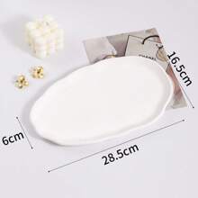 白色石膏珠宝展示托盘，客厅、卧室、婚礼、派对、圣诞节、万圣节、复活节、感恩节、斋月、完美生日、乔迁礼物的装饰道具 - 优雅的设计