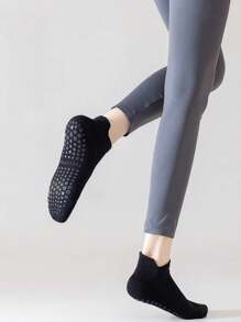 4 Pairs Women's Multicolor Non-Slip Yoga Socks With Gripping, Suitable For Pilates, Ballet, Fitness, Gripping Socks - Multicolor - View 6