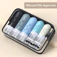 19pack Travel Set Travel Bottles For Toiletries, TSA Approved Silicone Size Containers For Toiletries, Refillable & Leakproof Travel Shampoo And Conditioner Bottles Skin Care Products Subpackage Container, Travel Necessities, Cosmetics Storage Bottle, Mini Capsule Shape, Travel Container, Magnetic Suction Fitting, Portable Subpackage Container, Reusable, Suitable For Travel, Outdoor Camping, Business Outing, School And Other Scenarios, Suitable For Lotion, Face Cream, Moisturizing Cream, Shampoo, Shower Gel, Hair Conditioner And Other Gifts For Mothers, Girlfriends, Girls - 彩色 - 查看 11