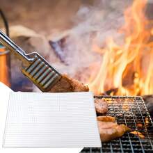 Electroplated Barbecue Mesh Is Specially Designed For Outdoor Use, Durable And Rust-Proof, Evenly Heated, A Must-Have For Outdoor Barbecues,Bbq Accessories,Bbq,Camping,Bbq Outdoor,Bbq Accessories,Grill
