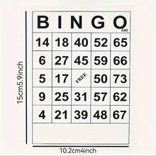 40pcs Non-Repeating Number Bingo Cards, Unique Blackjack Cards, Lottery Number Playing Cards, Suitable For Family Holiday Parties, Outdoor Travel Games, Best Gift - Multicolor - View 2