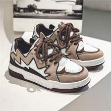 Board Shoes Thick Soles Low Top Wear-Resistant Men's Casual Shoes All Match Sports Shoes - 棕色 - 查看 9