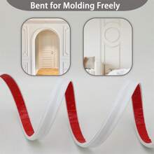 1PC 39.37inch/78.74inch Peel And Stick Molding Chair Rail Panel Flexible Wall Molding Trim Self Adhesive Panel Moulding For DIY Home Decoration Wall Protection Cabinet Border Mirror Frame - Multicolor - View 7