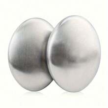 2 件装不锈钢肥皂，神奇金属除臭棒，去除手上和皮肤上的鱼、洋葱、大蒜气味，适用于厨房