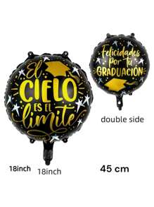 Paquetes de globos de 45 cm c/u 18 pulgadas de graduación, ideal para ese gran evento que sea inolvidable, globo para graduación, feliz graduado, graduaciones, decoración, globos decorativos, globo para fin de curso. graduado, graduada para graduacion - F 20pzs - Ver 6