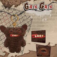 ZURU 可爱牙齿怪兽钥匙扣，创意娃娃吊坠，趣味牙齿宝藏丑牙趣味背包吊坠娃娃 - Grin - 查看 2