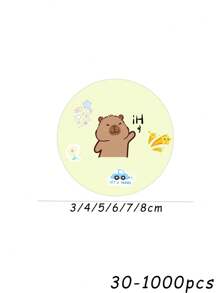 30-1000pcs 3cm/4cm/5cm/6cm/7cm/8cm Personalized Name Sticker Labels, Waterproof And Adhesive - Ideal For Labeling And Organizing Personal Items, Travel Accessories, And Outdoor Equipment, Custom Tags With Colorful Designs For Easy Spotting Gifts Birthday Graduation