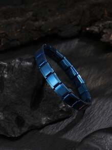 1pc Stainless Steel Simple & Fashionable Bracelet For Men, Jewelry Gift Suitable For Daily Wear - Bracelet - View 5