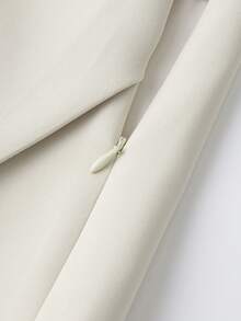 Váy quần nữ trơn, dáng bất đối xứng, phong cách thường ngày, thích hợp cho mùa hè. - Màu be - Xem 5