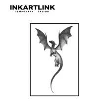 INKARTLINK Revolutionary Technology Temporary Tattoos - Dinosaur & Herbal Juice Tattoos, Magic Tattoos, 15 Day Tattoos, Semi-Permanent Tattoos, Realistic Fake Tattoos, Long-Lasting 1-2 Weeks - Black - View 4