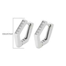1 Pair Fashion S925 Sterling Silver Clip-On Earrings, Versatile And Personalized Earrings Suitable For Women's Daily Wear
