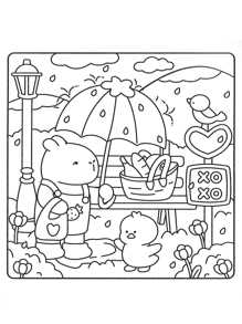 1pc FUZZY HYGGE Coco Coloring Book For Adults And Kids, Bold And Easy, Simple And Big Designs For Relax Coloring Book For Adults And Teens, Super Cute Designs Of Cozy, Hygge Spaces For Relaxation.Release Emotions And Relieve Anxiety | Ideal Gift For Holidays And Special Occasions Back To School, Mother's Day, Mom's Gift