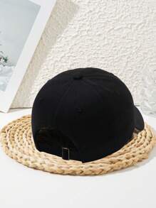 1pc Unisex Wide Brim Stylish Personalized Outdoor Sports Copper Buckle Adjustable Beach Solid Color Casual Street Polyester Patchwork Soft Top Rigid Brim Baseball Cap, Spring/Summer/Autumn/Winter