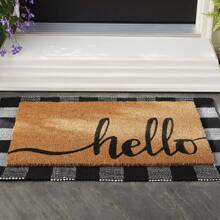 (3 Pack) Mainstays 24" X 36" Black & White Outdoor Layering Rug - 3 Pack - View 5