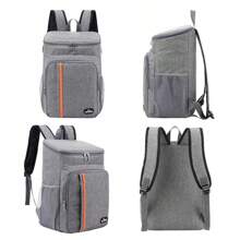 1pc 18L Large Capacity Insulated Backpack Outdoor Camping Lunch Picnic Rucksack Waterproof Oxford Car Ice Case Dinner Food Fresh Keeping Box, Leakproof Design - Reusable Thermal Lunch Box For Men, Women, Adults - Ideal For Office Work, School And Picnic - Multicolor - View 5