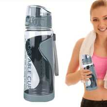 1pc 19oz Leakproof Outdoor Sports Water Bottle - Portable Flip-Top Design, Suitable For Outdoor Activities, Fitness, Travel - Durable And Lightweight