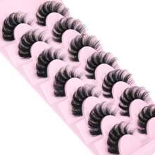 7 对 Manga Lashes 仿貂皮睫毛浓密睫毛自然浓密假睫毛旅行必备化妆工具 - 濃密款 - 查看 4