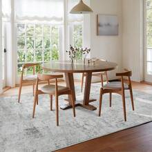 Grey Washable Rugs Living Room Area Rugs Grey Modern Abstract Rugs Large Non Slip Carpet Short Pile Rugs For Bedroom Dining Room Kitchen Soft Faux Wool Rugs (80x150cm,120x170cm,200x300cm) - Grey - View 5