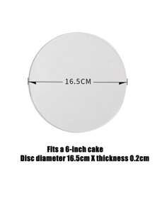 طقم بداية تنعيم الكيك 2 قطعة - قوالب أكريليك شفافة بأحجام 4/6/8 بوصة ذات حواف ملساء للإخراج السهل للكيك - غير مشحون، مثالي لمتاجر الكيك والخبازين المنزليين