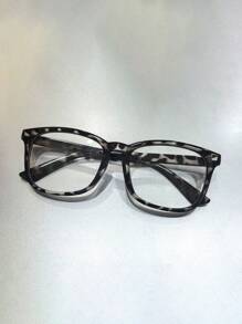 2pcs Men And Women Anti-Blue Glasses To Prevent Visual Fatigue, Watch Computer, Watch TV, Play Games And Watch Mobile Phones, Transparent Lens Eye Care Fashion Glasses - Black - View 5