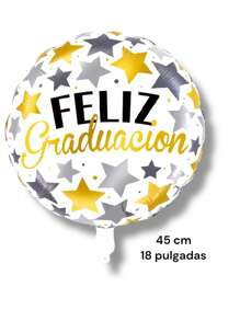 Paquetes de globos de 45 cm c/u 18 pulgadas de graduación, ideal para ese gran evento que sea inolvidable, globo para graduación, feliz graduado, graduaciones, decoración, globos decorativos, globo para fin de curso. graduado, graduada para graduacion - F 20pzs - Ver 5