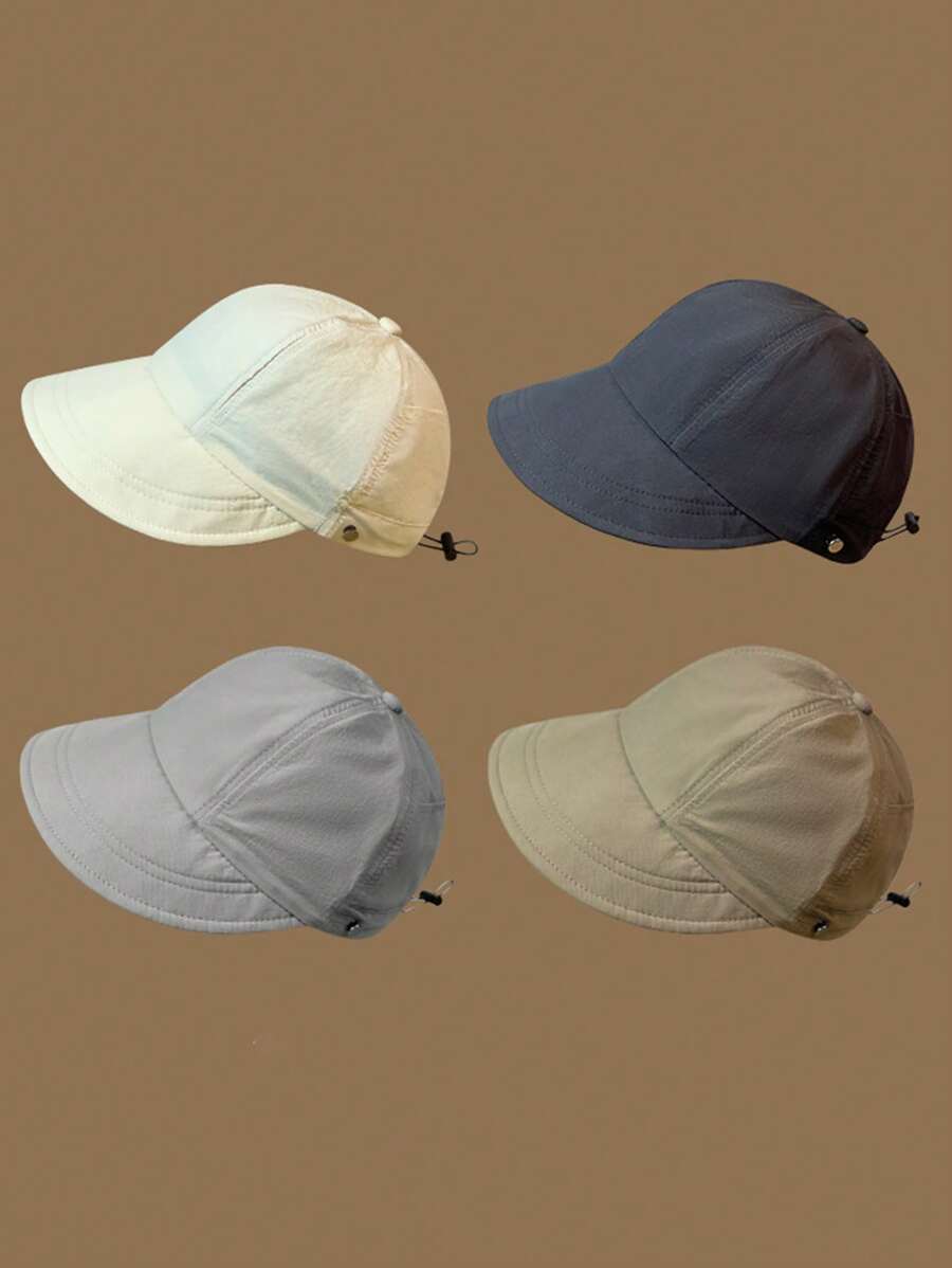 1pc Men's Lightweight Quick-Dry Sun Hat Wide Brim Bucket Hat Summer Cap - Multicolor - View 1
