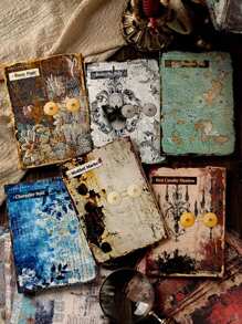 1 paquet de 30 feuilles de papier vintage rouillé. Variété de designs avec bords déchirés et une atmosphère vintage. Thème rétro vieilli pour le scrapbooking, la décoration DIY, les papiers d'arrière-plan, la rentrée scolaire