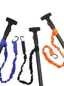1pc Kayak Paddle Leash Set - Canoe Safety Pole Wrap Lanyard, Kayak Anti-Lost Elastic Cord, Paddle Board Accessories