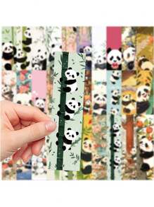 30pcs Cute Panda Shaped Bookmarks, Creative Design For Marking Books And Decorating Notes, Ideal Gift For Lovers