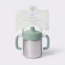 8oz Stainless Steel Sippy Cup - Green - Cloud Island ™ - 1 - View 1