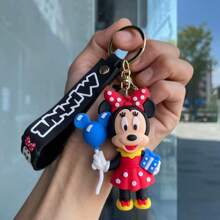 1 pieza Lindo llavero del personaje de Disney Mickey o Minnie, accesorio de bolso, regalo pequeño y delicado
