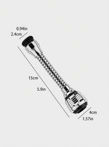 1pc Stainless Steel Faucet Splash-Proof Head, Classic Splash-Proof Water Saver For Kitchen Bathroom Decor Fall Decor Back To School - Multicolor - View 4