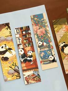 30pcs Cute Panda Shaped Bookmarks, Creative Design For Marking Books And Decorating Notes, Ideal Gift For Lovers