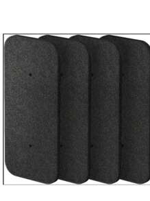 4pcs Dryer Filters For Candy 40006731, Energy Efficiency Class G, 275 X 125 X 10mm Sponge Filters For Condensation And Heat Pump Dryers- Black Polyester Fiber Filters With Rounded Corners, Condensation Control| Rectangular Filters