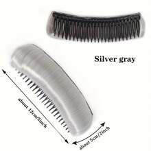 2 Pieces Per Set Wig Pads With Hair Roots Inserted Into The Comb Style, Raised With Fluffy Padding, Hair Extensions, Hair Tips, Hair Roots, Wig Pieces, Forehead Hair Styling Tool - Multicolor - View 7