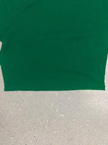 Sun And Waves Women's Fashion Short T-Shirt - Green - View 4