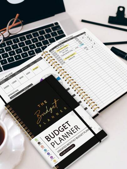 Trees 1pc Budget Plan - Monthly Finance Organizer With Expense Tracking Notes Designed To Effectively Manage Your Money, Undated Financial Plan/Ledger, Ready To Start - A5 Size,School Supplies,Back To School