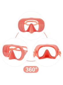 3pcs/Set Diving Mask Set - Swimming Goggles, Snorkeling Mask With Breathing Tube, Anti-Fog Underwater Dive Mask With Adjustable Strap, Leak Proof Snorkel Mask, Beach Essentials, Beach Accessories, Pool Float