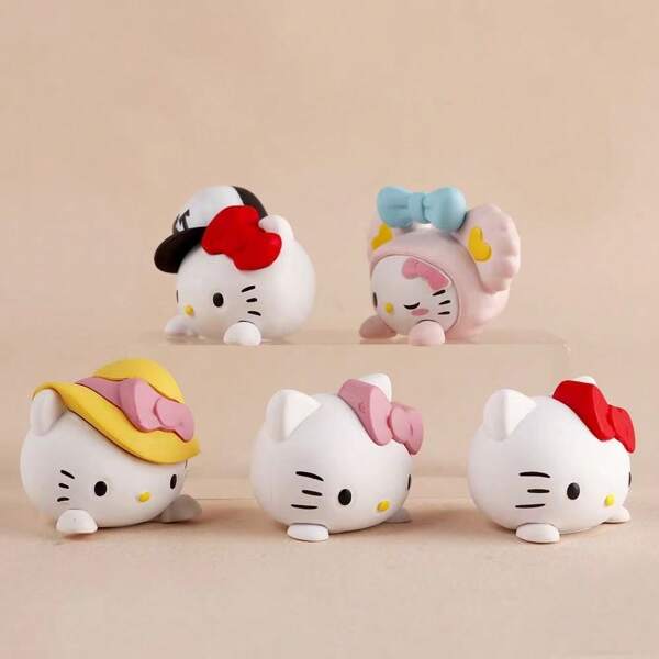 Sanrio Figura coleccionable de Hello Kitty - Adorable decoración de escritorio para amantes de Kitty