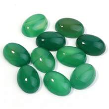 10pcs/Pack Natural Agate Oval Cabochons, DIY Vintage Handmade Jewelry Accessories - Multicolor - View 28