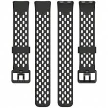 Pulseira de Silicone Compatível com Huawei Band 10/9/8 Novo Relógio Inteligente, Acessórios de Pulseira de Substituição com Fivela, Estilo Caverna Respirável