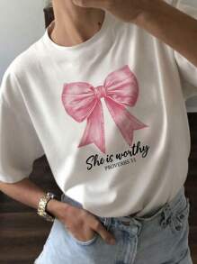 YOKASA Women's Summer Casual Printed Short-Sleeved T-Shirt